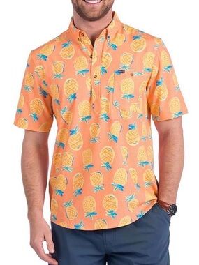 Southern Tide Pineapple Short Sleeve Shirt